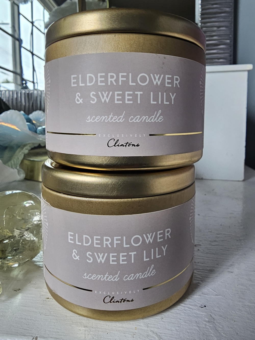 NEW Elderflower & Sweet Lily Scented Candle -